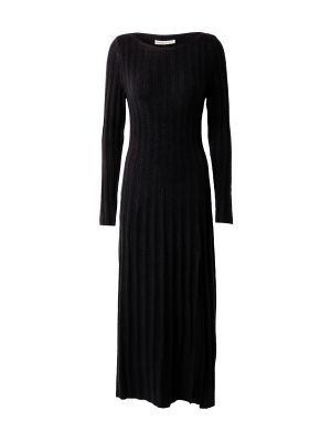 Pletena obleka Abercrombie & Fitch črna