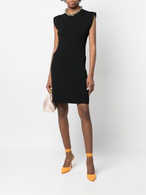 Mini šaty bez rukávů Yves Salomon černé
