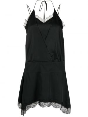 Sukienka mini koronkowa Moschino Jeans czarna