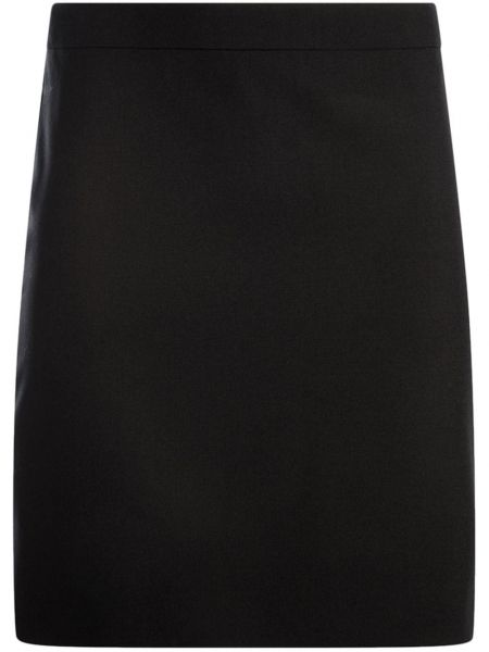 Vlněné pouzdrová sukně Bally černé