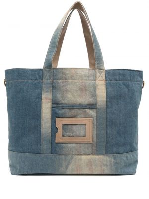 Shopper handtasche aus baumwoll Acne Studios blau