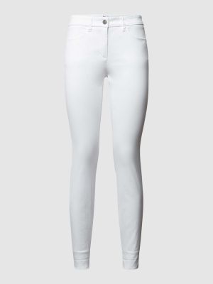 Białe jeansy skinny Luisa Cerano