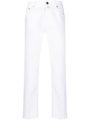 Slim fit skinny fit-jeans Jacob Cohën vit