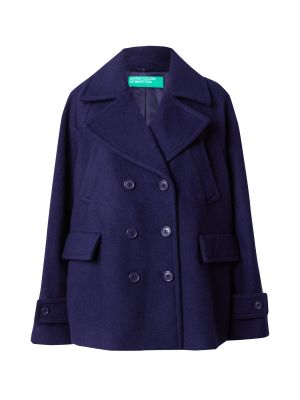 Voľný vlnený priliehavý kabát United Colors Of Benetton