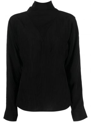 Блуза с панделка Róhe черно