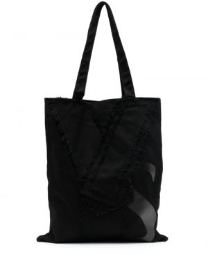 Τσάντα shopper με σχέδιο Y's μαύρο