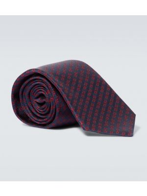 Жакардова копринена вратовръзка Gucci