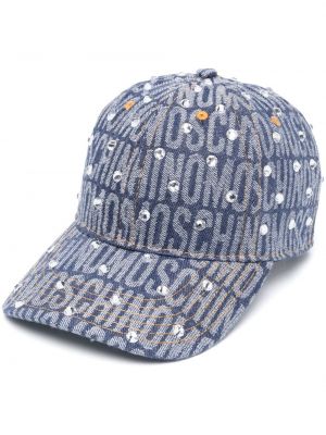 Șapcă de cristal Moschino albastru