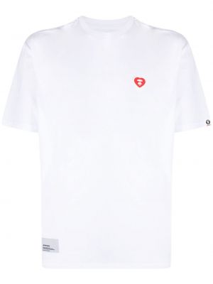 T-shirt i bomull Aape By *a Bathing Ape® vit