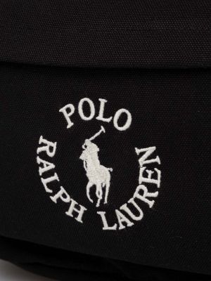 Batoh s aplikacemi Polo Ralph Lauren černý