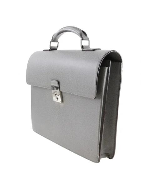 Bolsa de cuero retro Louis Vuitton Vintage gris