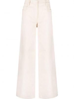 Voľné džínsy Prada biela