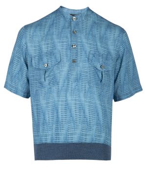 Рубашка Emporio Armani голубая