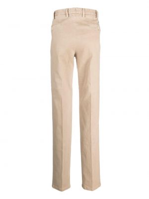 Pantalon chino en coton plissé Rota beige