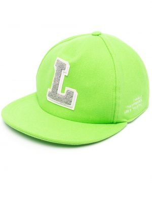 Вълнена шапка с козирки Lardini зелено