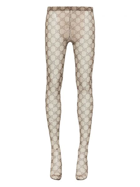 Leggings med print Gucci brun