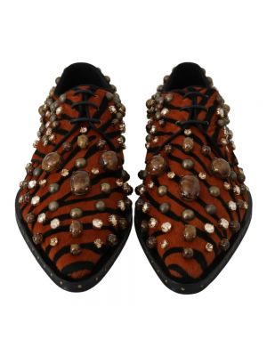 Calzado con cordones con estampado con rayas de tigre Dolce & Gabbana