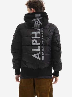Téli kabát Alpha Industries fekete