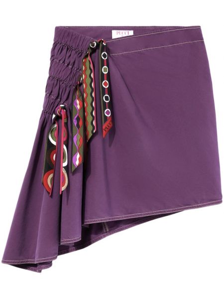 Raštuotas mini sijonas Pucci violetinė
