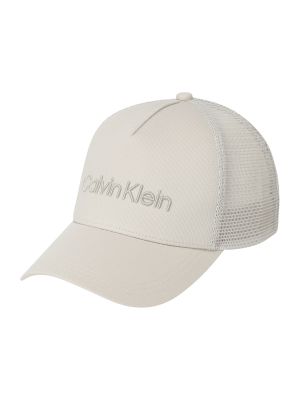 Kepurė su snapeliu Calvin Klein smėlinė
