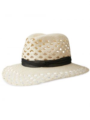 Плетена шапка с периферия Maison Michel
