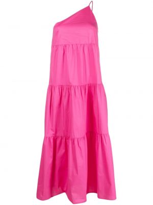Μίντι φόρεμα Patrizia Pepe ροζ
