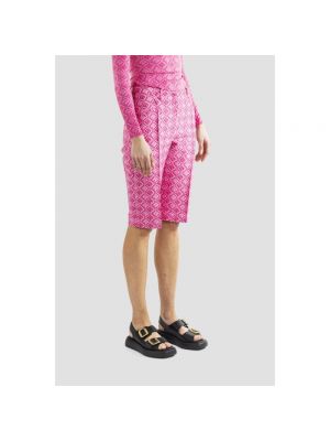 Pantalones cortos de tejido jacquard Marine Serre rosa