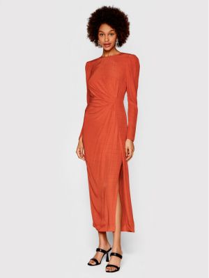 Коктейлна рокля Twinset оранжево