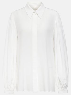 Hodvábna košeľa Chloã© biela
