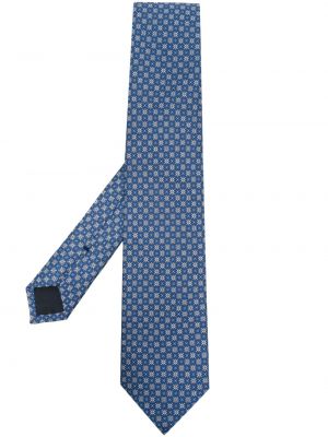 Geblümte seiden krawatte mit print D4.0