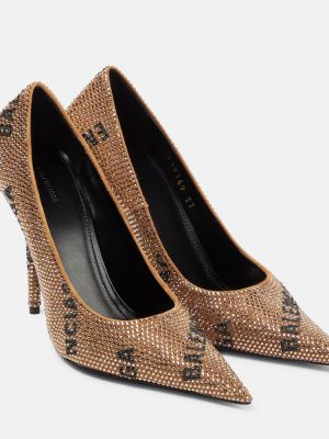 Полуотворени обувки Balenciaga златисто