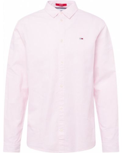 Klasikiniai džinsiniai marškiniai Tommy Hilfiger rožinė