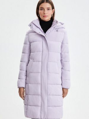 Утепленная демисезонная куртка Zarina фиолетовая