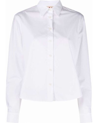 Camisa con botones manga larga Marni blanco