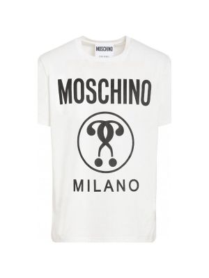 Rövid ujjú póló Moschino fehér