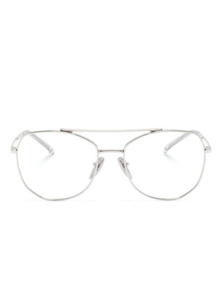 Okulary Prada Eyewear srebrne