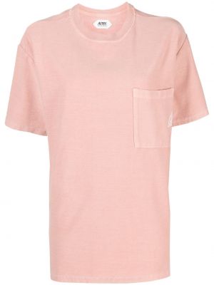 Тениска с джобове Autry розово