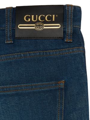 Kitsa lõikega teksapüksid Gucci sinine
