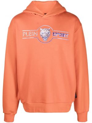 Kapučdžemperis Plein Sport oranžs