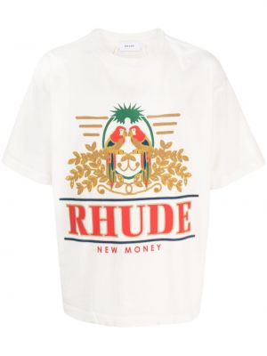 T-shirt Rhude vit