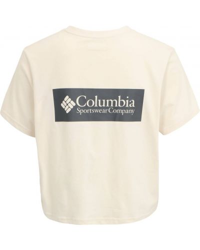 Памучна тениска Columbia бяло