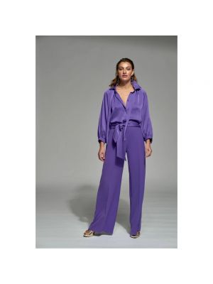 Pantalones de cintura alta Moskada violeta