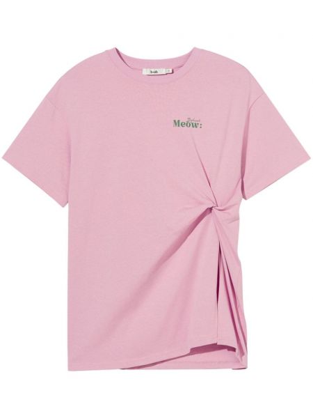 Koszulka bawełniana B+ab różowa