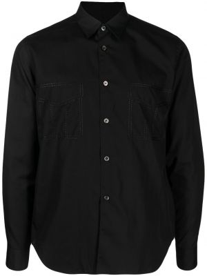 Памучна риза с джобове Black Comme Des Garçons черно