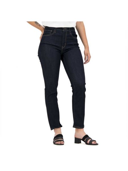 Прямые джинсы с высокой талией Levi´s ® синие