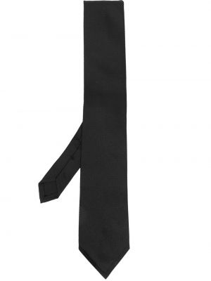 Žakárová hodvábna kravata Dsquared2 čierna