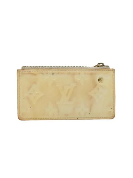 Cartera de cuero Louis Vuitton Vintage beige