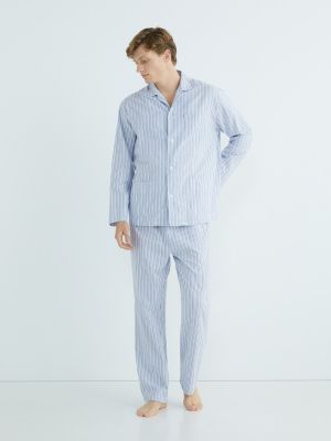 Pijama a rayas de franela Emidio Tucci