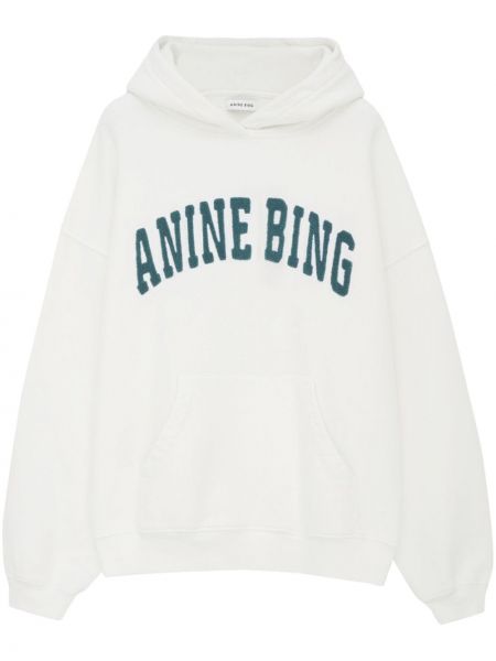 Pamučna hoodie s kapuljačom Anine Bing