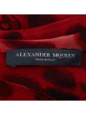 Bufanda de seda Alexander Mcqueen Pre-owned rojo